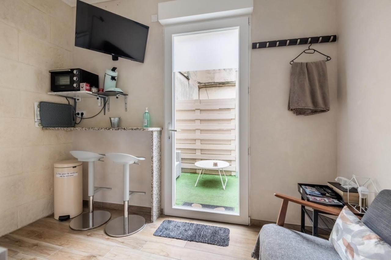 Studio En Duplex-Aircon-Terrasse-Parking-Calme Бордо Экстерьер фото